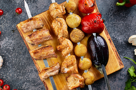 Шашлык из шампиньонов