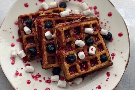 Вафли ягодные