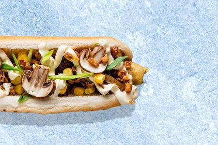 Хот-дог с грибами