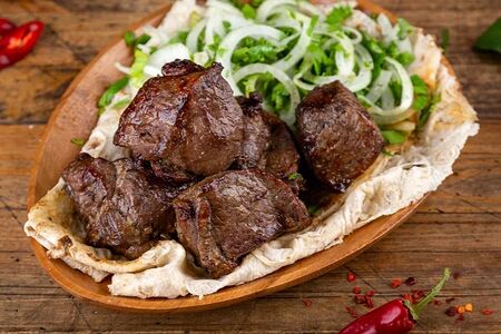 Шашлык из бараньей мякоти