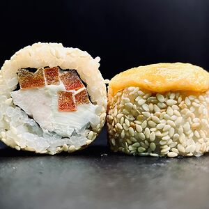 Запеченный ролл с курицей