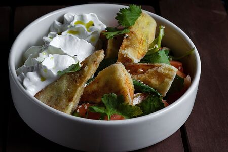 Хрустящий баклажан и кокосовая фета