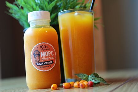 Морс облепиха собственного приготовления