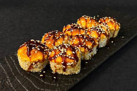 Запеченный с окунем