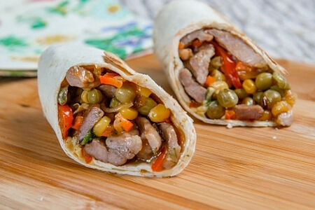 Буррито со свининой