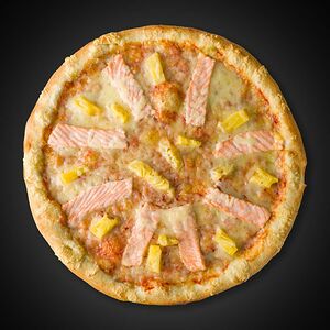 Пицца с лососем маленькая