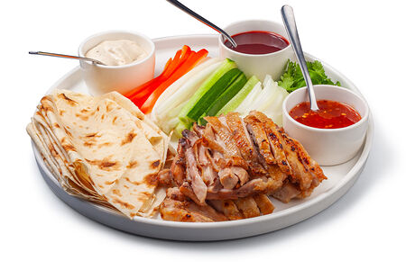 Мясо по-пекински с цыпленком