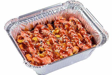 Рисовая лазанья с лососем