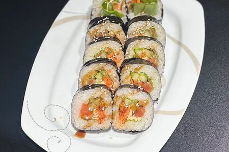 Кимпаб с лососем