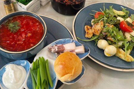 Комбо Борщ и салат