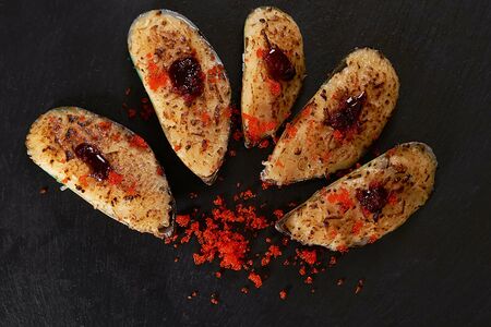 Мидии запеченные