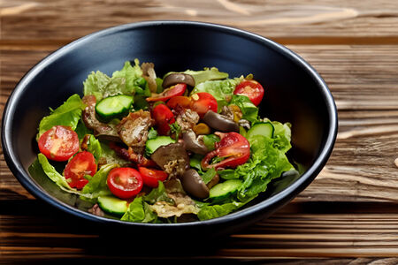 Теплый с куриной печенью