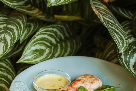 Котлеты из краба со шпинатом