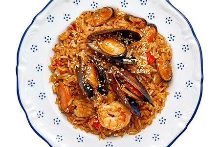 Рис с морепродуктами
