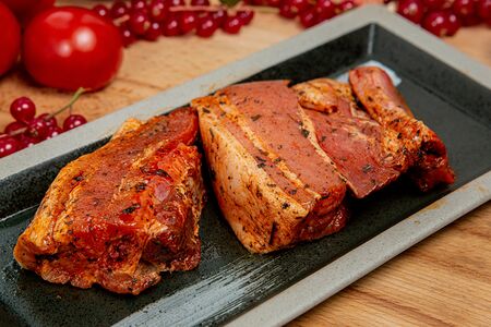 Свиные ребра в маринаде