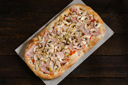 Пицца Ветчина с грибами маленькая