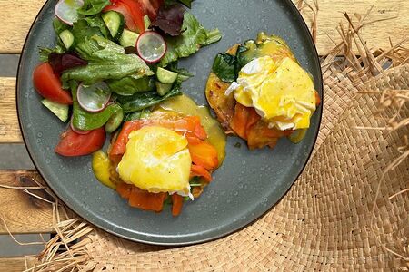 Драники с красной рыбой