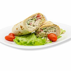 Шаурма стандарт с курицей в пшеничном лаваше