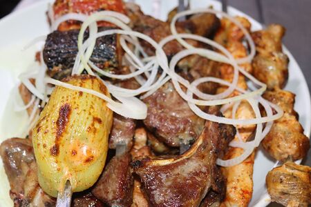 Шашлык из филе курицы