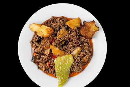 Фарш с баклажанами