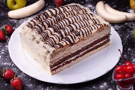 Десерт банановый