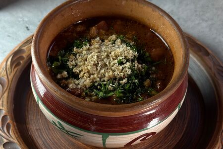 Красная фасоль с орехом