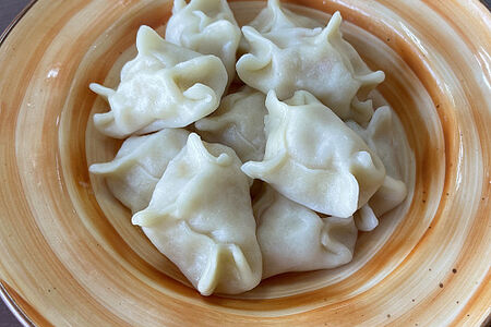 Вареники с картофелем отварные