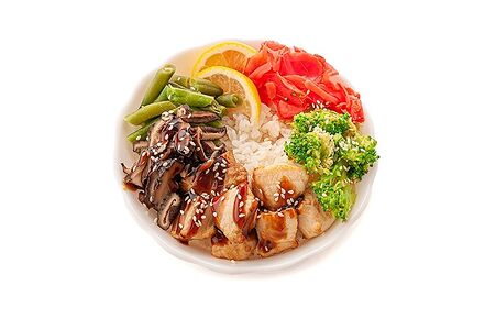 Поке Курица с грибами