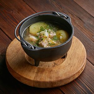 Уха из семги и трески