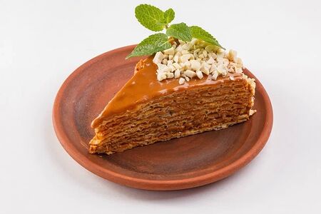 Вафельный торт с варёной сгущенкой