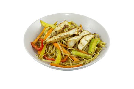 Вок с курицей и овощами