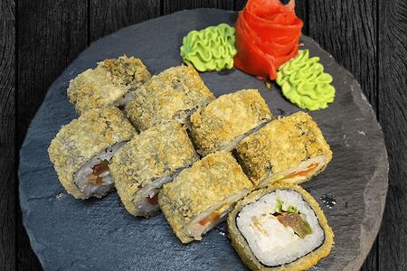 Ролл Тигровая креветка и лосось