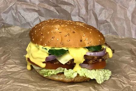 Чикенбургер с куриными котлетами