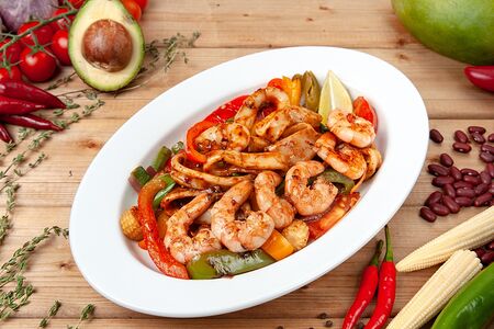 Фахитос с морепродуктами