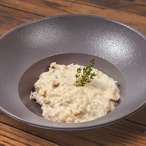 Ризотто с телятиной и белыми грибами