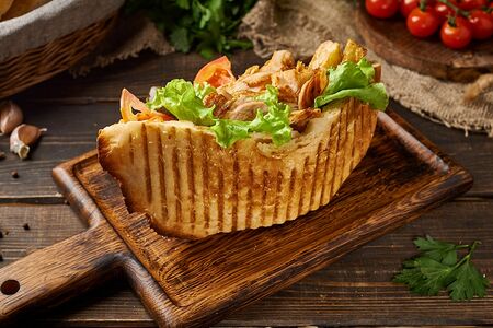 Шаурма в лепешке