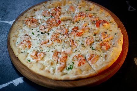 Пицца с морепродуктами