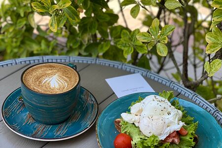 Венские вафли с семгой