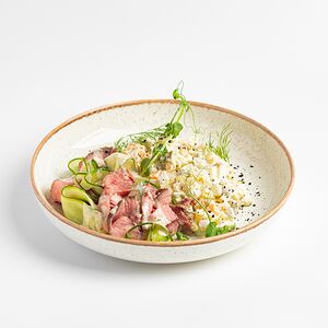 Авторский Оливье с ростбифом