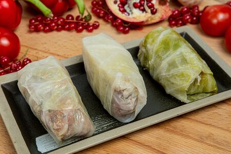 Голубцы из капусты со свининой и говядиной полуфабрикат