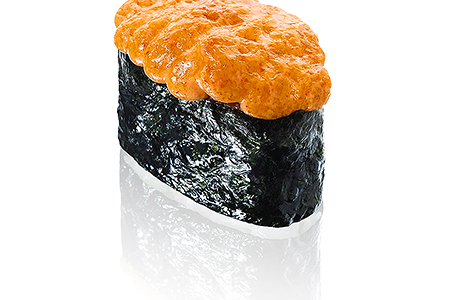 Запечённые суши с лососем