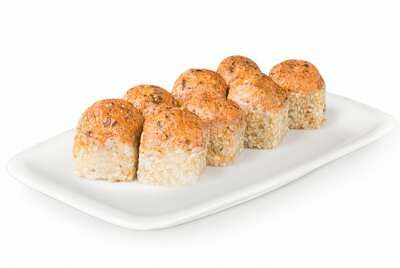 Запечеченные мидии с лососем 8 шт