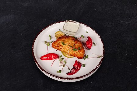 Тельное тяпаное из судака на овощной перинке