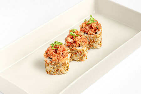 Ролл с тунцом в кунжуте 3 шт