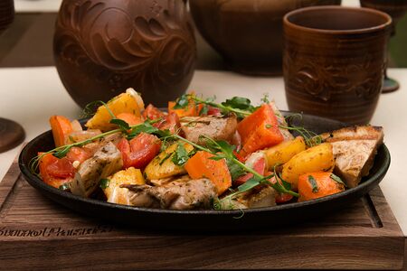 Жаркое по-казачьи с курицей