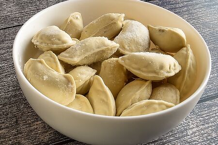Пельмени с мясо - картофельные