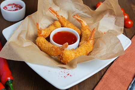 Креветки в панировке