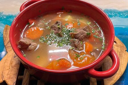 Шурпа из баранины с ароматными овощами