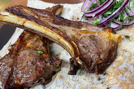 Шашлык из бараньей корейки