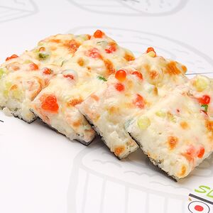 Суши пицца с семгой